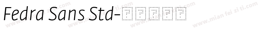 Fedra Sans Std字体转换